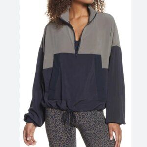 ALO Yoga City Girl Pullover - Olive Branch/Black XS